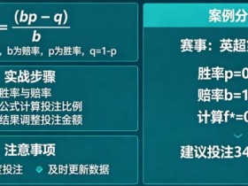 【BTC365币投】体育投注中的“凯利公式”实战应用教程