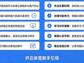 【BTC365币投】给新手的10条忠告:在开云体育开始你的第一场比赛