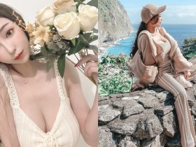 【BTC365币投】「長髮雪乳正妹」運動套裝去海岸散步,細肩帶小背心「爆乳弧度」好厲害!