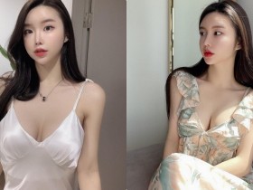 【BTC365币投】網拍正妹示範「性感低胸小洋裝」,「飽滿的美胸曲線」好明顯!