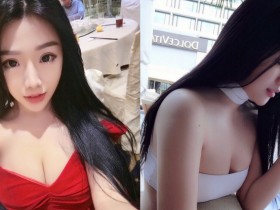 【BTC365币投】「巨乳大馬妹」整天炫奶!中路大開露出白嫩美乳 深溝好長一條啊…