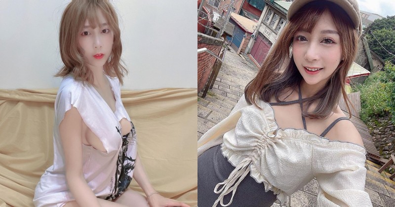 台版橋本奈奈未！正妹「羋夢」側露飽滿美乳，挖空設計有夠誘人！