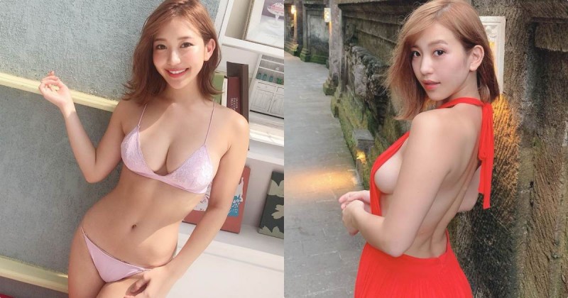 寫真辣妹「路上展現渾圓側乳」，「背部裸露曲線」視覺好暴動！