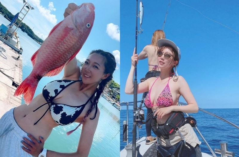 【BTC365币投】海上捕獲「爆乳海釣妹」比基尼性感釣魚 如果我是一隻魚直接跳上來咬她餌