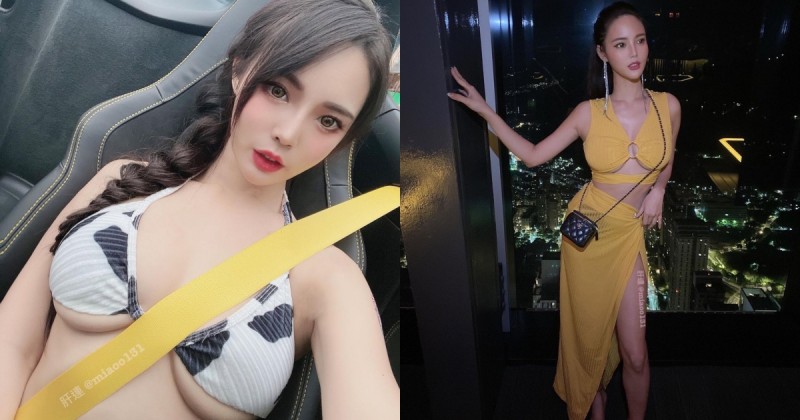 【BTC365币投】安全帶好緊!性感巨乳妹「周苗苗」比基尼罩不住,豐滿Ecup擠出來!