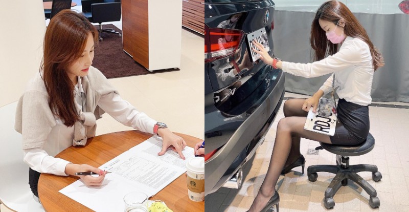 【BTC365币投】BMW「美腿業務代表」透膚黑絲襪超性感 網友:揪團賞車了