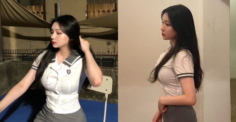 【BTC365币投】現在小孩到底都吃什麼?南韓高校妹「發育良好」快把制服撐壞了