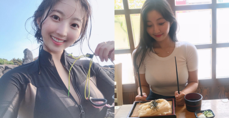 【BTC365币投】「正妹潛水教練」巨乳身材快炸裂　潛水衣的拉鍊拉不起來啦！