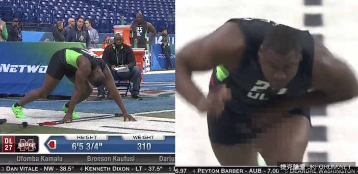 【BTC365币投】NFL 新秀 40 碼衝刺測驗 跑到一半 30 公分掉出超糗!