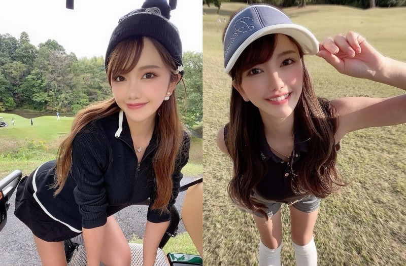 【BTC365币投】果嶺驚見「短裙高球妹」裙襬搖搖露蜜大腿　女友感爆棚「極品甜笑」比陽光還燦爛