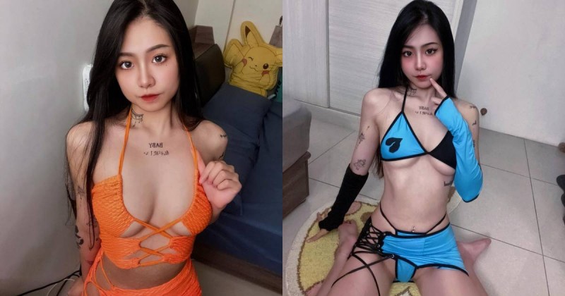 【BTC365币投】超火辣多巴胺穿搭！「Nami」用極少布料和繽紛色彩展現「美乳細腰」！