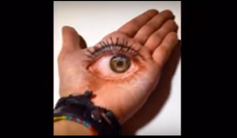 【BTC365币投】只剩下骨頭的手掌！人體彩繪真實的太恐怖啦！