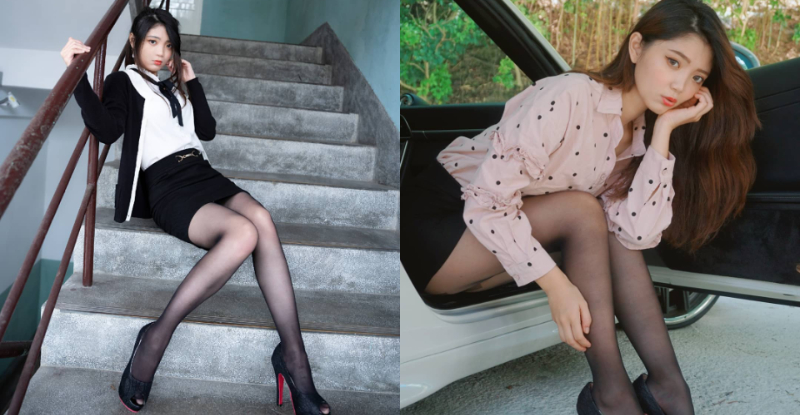 【BTC365币投】大小老婆一次包！「玠雯」香車內狂展性感美腿，「銷魂黑絲襪」狂撩腿控心！