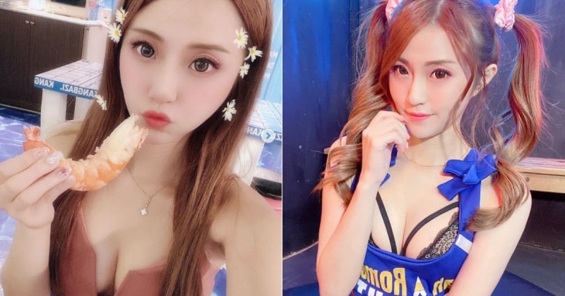 【BTC365币投】雙馬尾美少女「MiMi 佳佳兒」大啖美食好誘人，圓潤小臉蝦子都比她大！