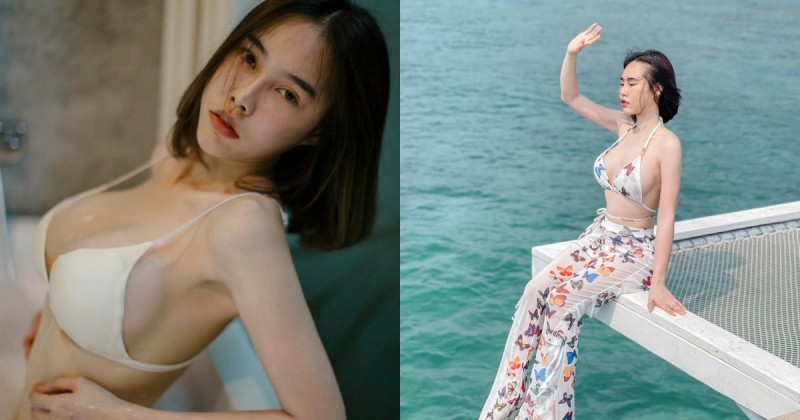 【BTC365币投】巨乳女友泰國度假「美胸大溢出」！乍看以為是「三顆球」在走動！