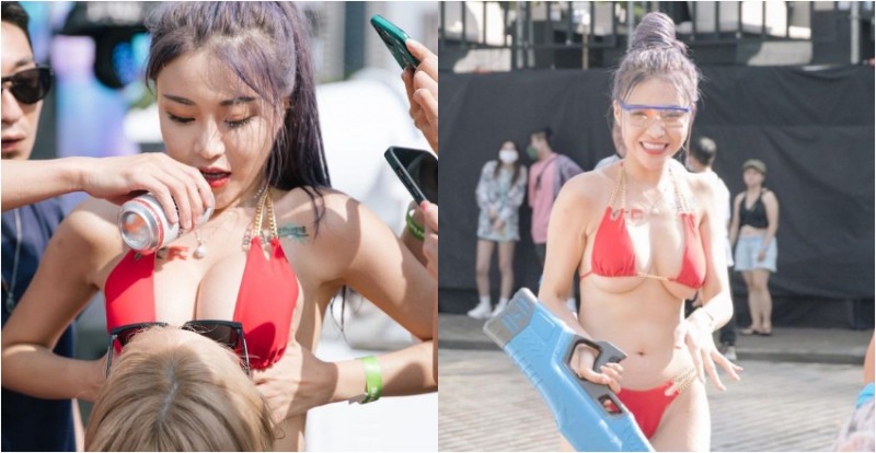 【BTC365币投】S2O前哨派對玩瘋！巨乳正妹Abby獻上「特調奶酒」超解渴