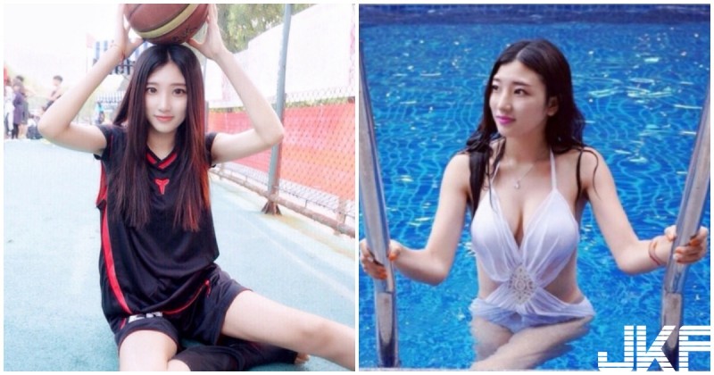 【BTC365币投】九頭身「性感籃球女神」！　脫下球衣…原來是隱乳系正妹！