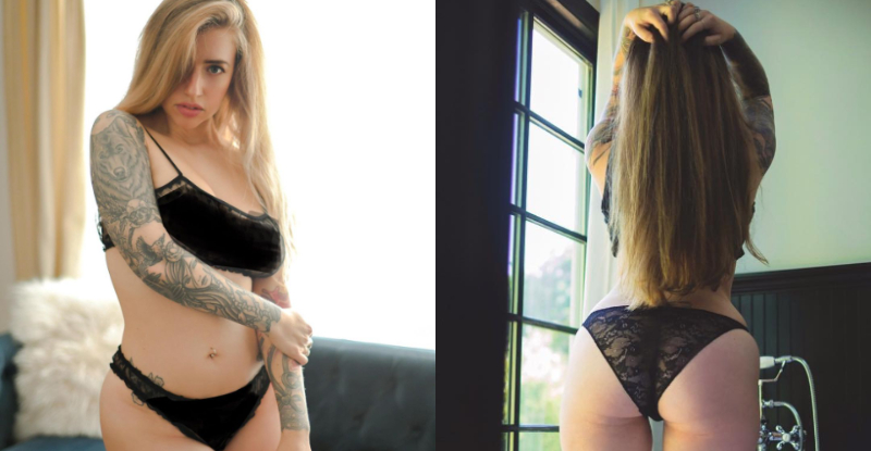 【BTC365币投】刺青妹拍寫真展現美式豐潤體　鏡頭下無虛假真實呈現　網友：夠真誠～