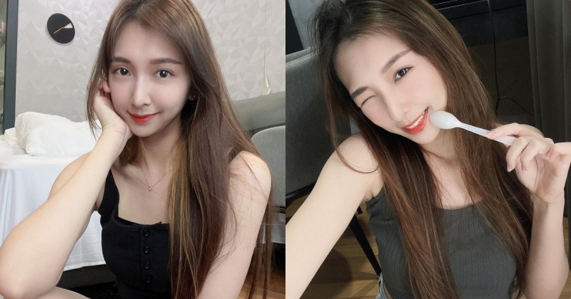 【BTC365币投】甜心正妹「對鏡甜笑超迷人」，「甜甜女友造型」充滿戀愛感！