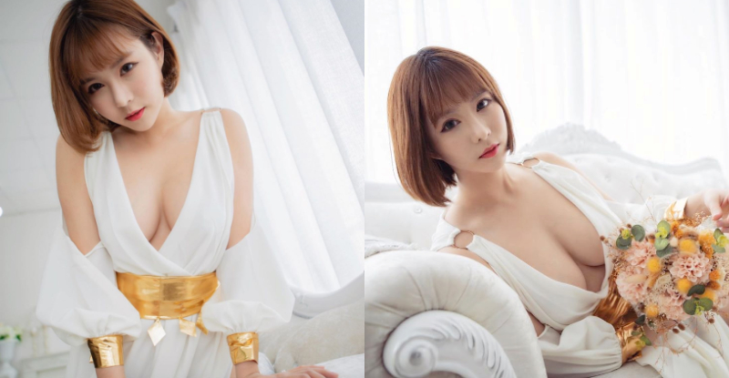 【BTC365币投】眼神很毒！Ｆ級尤物「希維亞Sylvia」側躺掉出白皙嫩乳，強大奶力無限震撼雄性圈！