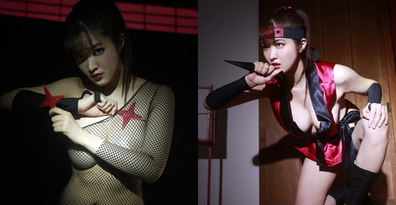 【BTC365币投】真．超星拳婦！熟女姐姐化身「性感忍者」　衣不蔽體渾圓美乳差點掉出！