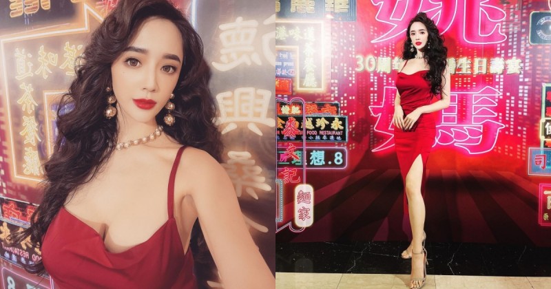 【BTC365币投】人氣正妹「Zihan Weng 子涵」港風造型超美艷！「渾圓雪乳」低胸禮服罩不住啊～