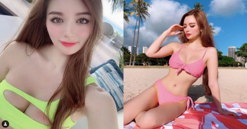 【BTC365币投】混血辣妹Ami「放送誘人深溝」，海灘曬美乳辣暈遊客！