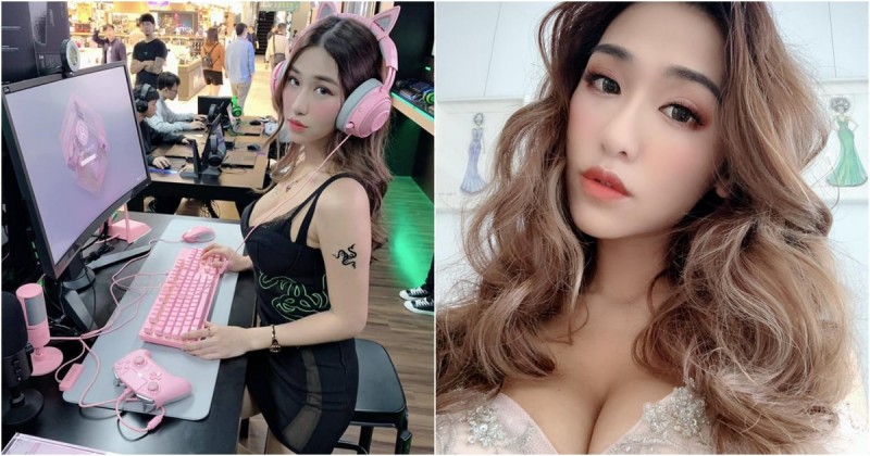 【BTC365币投】正妹打遊戲94吸睛！F級辣模「Aqqcami」低胸洋裝稱霸展場 大家排隊打她中路啦～