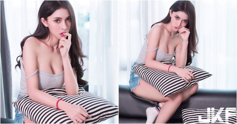 【BTC365币投】居家也能好性感！混血正妹「背心爆乳」不怕你看，白白嫩嫩乳香來襲～