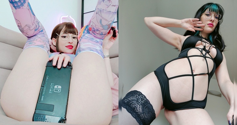 【BTC365币投】這樣曬 Switch 合理嗎？巨乳 Coser「腿夾遊戲機、手拿 A 漫」超火辣！上萬粉絲全嗨翻