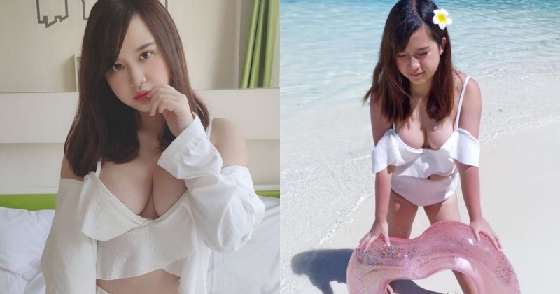 【BTC365币投】夠大就給讚！G奶直播主Erika彎腰「奶快掉出來」，超豐滿肉肉比海洶湧！