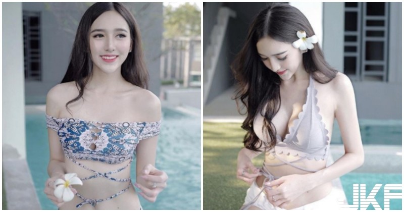 【BTC365币投】白皙正妹「胸部超有料」！養眼牛奶肌「深溝超讓人著迷」！