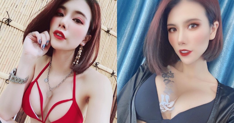 【BTC365币投】火辣主持人「菁菁」紅色比基尼超爆乳，惹火的穿搭「畫面好兇」！