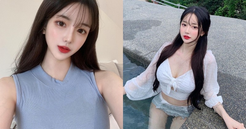 【BTC365币投】氣質正妹下水後「火辣曲線」現形，「白嫩美肌」腰細、胸好大！