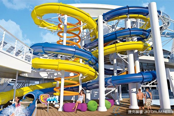 【BTC365币投】真正的水上樂園 全球最大遊輪引進滑水道