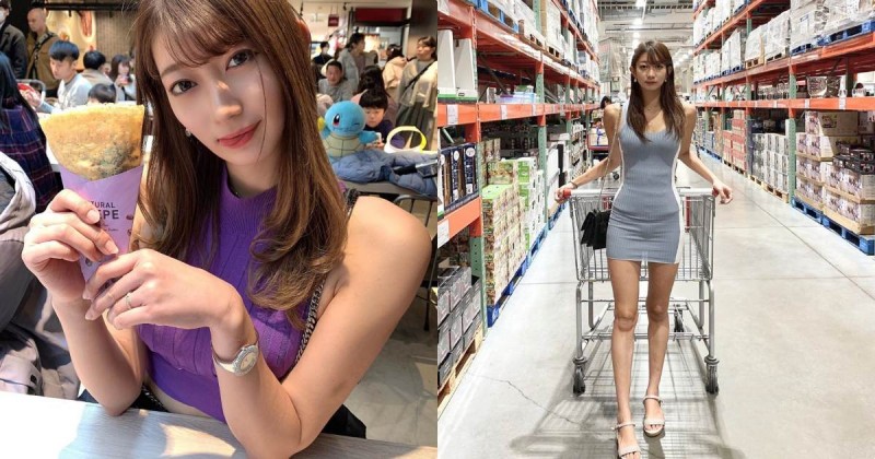 【BTC365币投】好市多遇見「九頭身長腿正妹」，173逆天緊身曲線讓客人暴動！