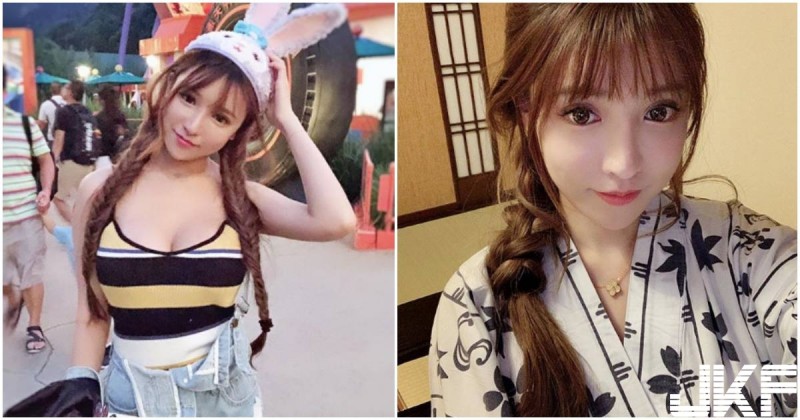 【BTC365币投】正妹詠曦「頂大車頭燈」逛迪士尼，驚人份量讓遊客都看暈了！