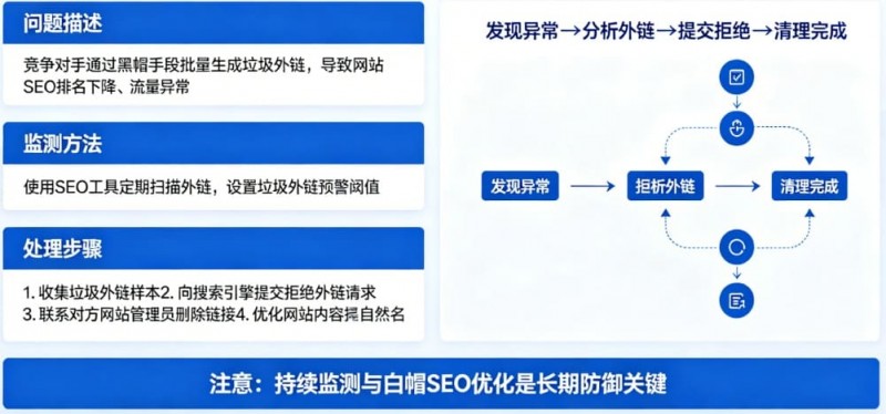 【BTC365币投】博彩平台的“负面SEO”防御：竞争对手恶意刷垃圾外链怎么办？