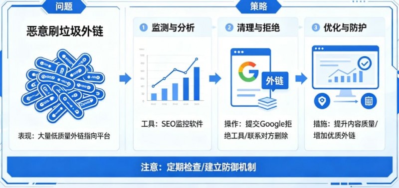 【BTC365币投】博彩平台的“负面SEO”防御：竞争对手恶意刷垃圾外链怎么办？