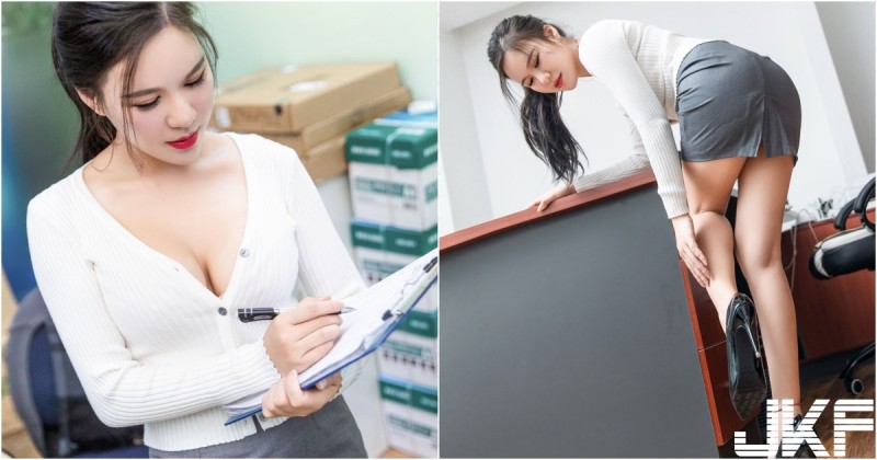 【BTC365币投】「火辣女主管」真的好兇！查勤點貨霸氣外露，超窄短裙看到小褲褲啦！