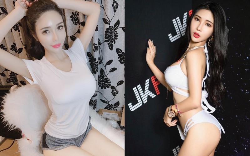 【BTC365币投】E奶乳媚娘「沈琪琪 77」真理褲逛大街狂曬辣腿+上半身「透視白T」大秀渾圓白皙八字奶