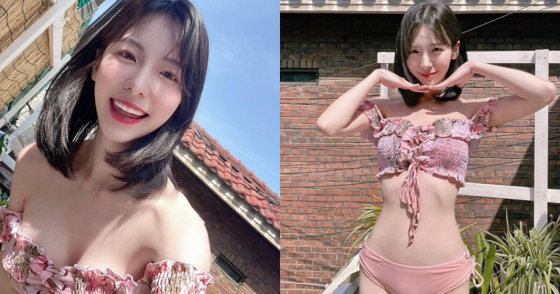 【BTC365币投】臉蛋清純作風大膽的「雪乳正妹」，平口小可愛露「白皙香肩」和超迷人溝溝！