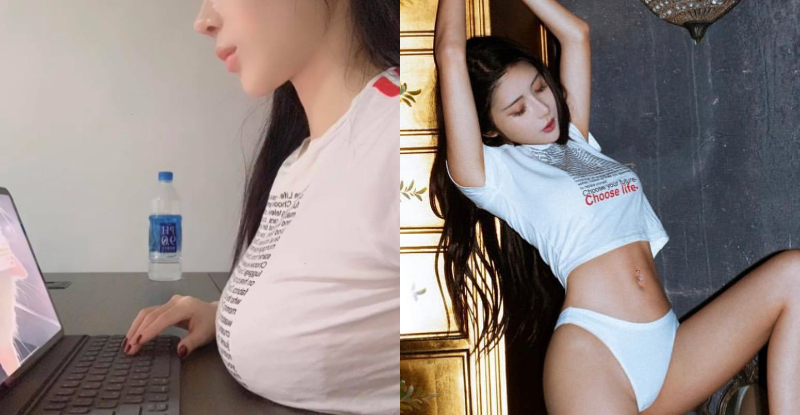 【BTC365币投】「沈琪琪」雙峰太龐大，「雪嫩厚乳」頂在桌上才能認真辦公
