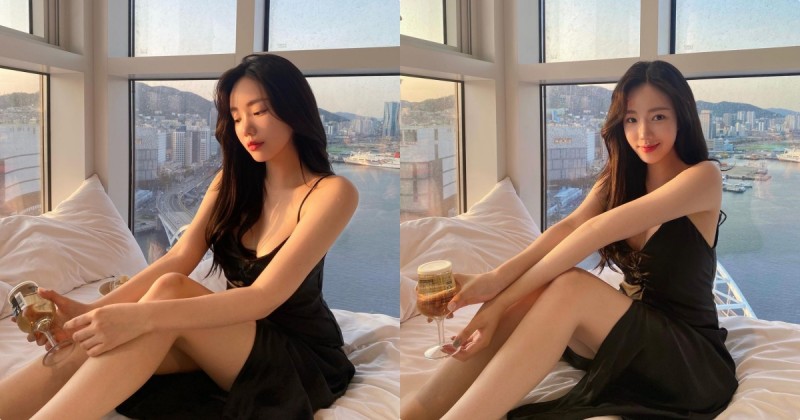 【BTC365币投】甜美小姐姐「度假海景照辣翻」，低胸洋裝襯托「優質好曲線」！