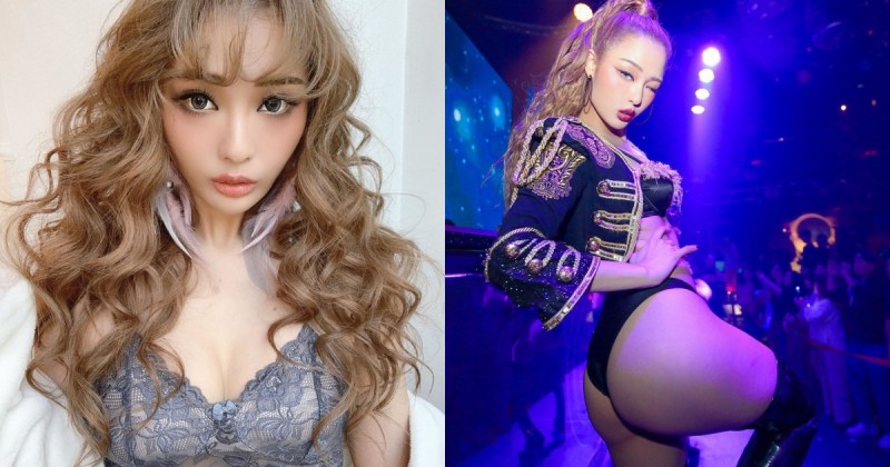 【BTC365币投】暗黑爆乳派對正妹「RiRi」不光秀蜜桃美尻，美腿大開「露出該編」也沒在怕！