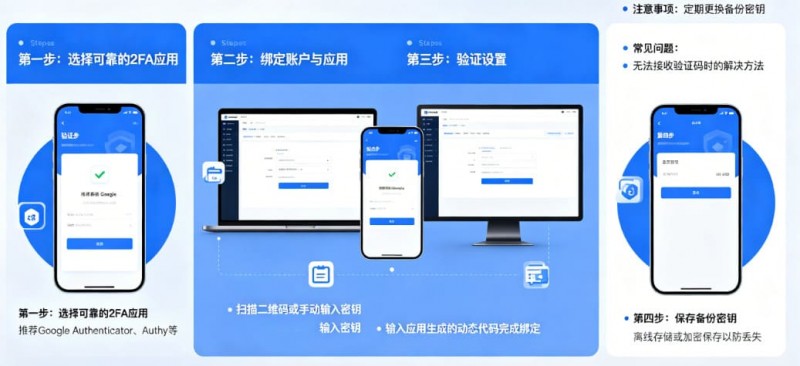 【BTC365币投】如何设置高强度的账户二次验证（2FA）