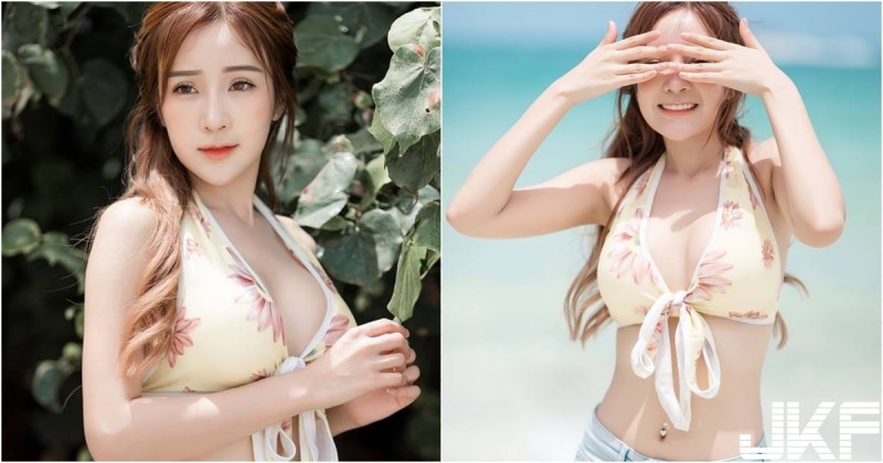 【BTC365币投】好甜美！「清純大奶妹」海邊嬉鬧奔跑！「飽滿美乳」雪白水嫩太可愛了吧！