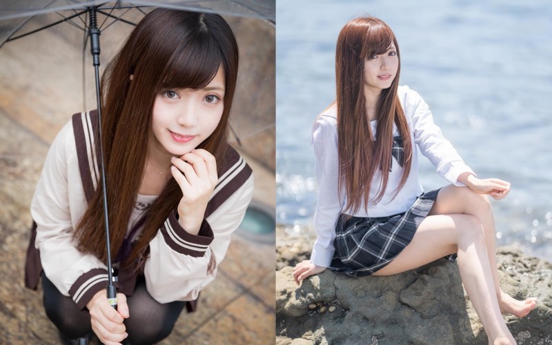 【BTC365币投】清純制服櫻花妹「寧々*nene」水手服+雙馬尾組合太OP　柔滑肌膚讓人超想舔