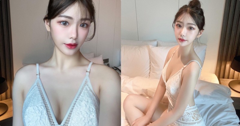 【BTC365币投】超適合穿深V裝的「雪白美肌妹」，「白皙的誘惑線條」太吸引人！