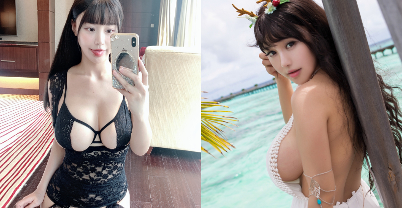 【BTC365币投】巨乳模特「朱可兒Flower」半邊側乳大掉出　攝影師竟想把奶修小一點！